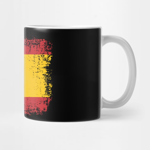 Spanish Flag Gift Idea Proud Grunge Design by Macphisto Shirts